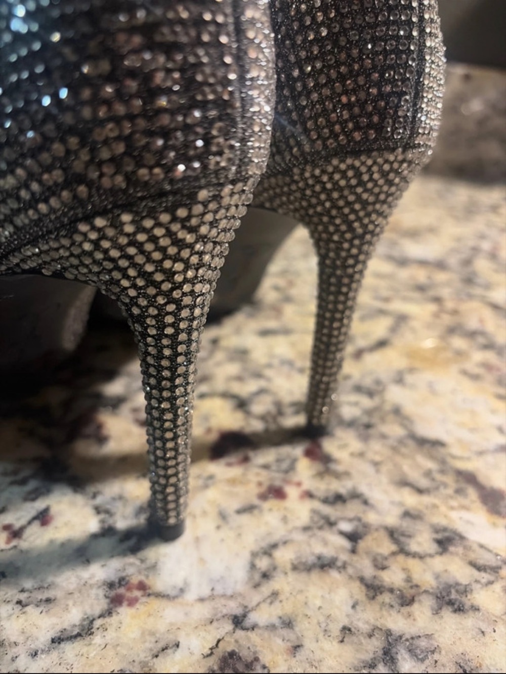 JESSICA SIMPSON♦️GLITTER GABOR RHINESTONES BOOT - Picture 10 of 14